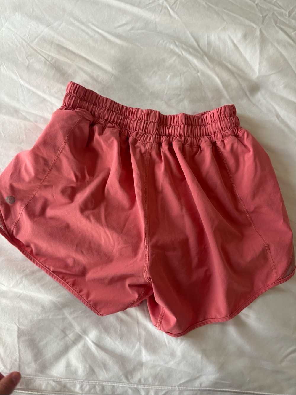 lululemon athletica Pink Elastic-Waist Running Shorts